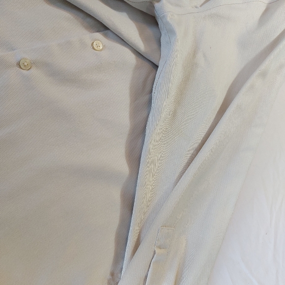 Claiborne Mens Shirt 80's 2 Ply, Off White, 15.5 32/33 - Picture 8 of 10